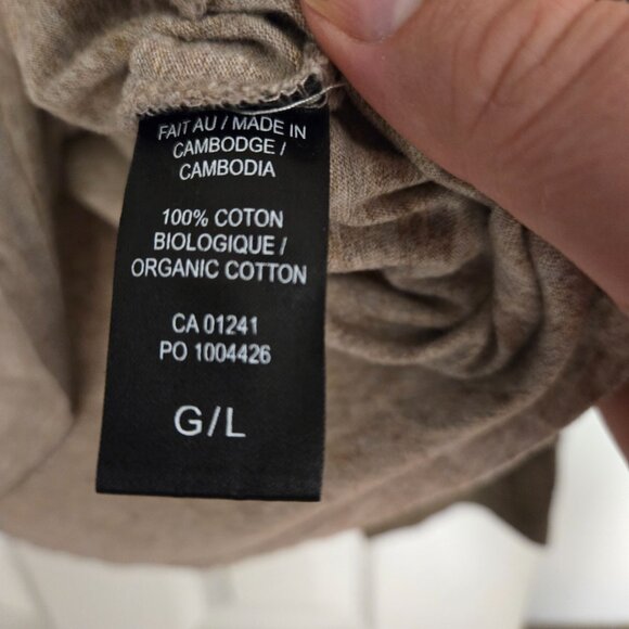 Men's Large Organic Cotton Simons LS Tee (21" PTP) - Picture 6 of 7